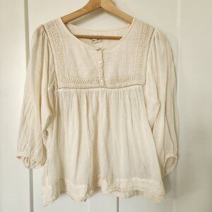 Ralph Lauren embroidered 100% cotton top M